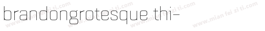 brandongrotesque thi字体转换